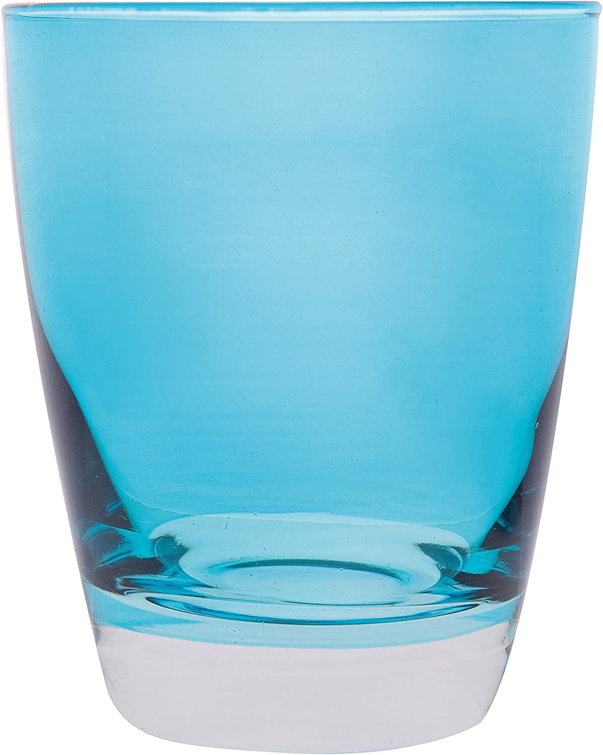 Set 6 bicchieri Acqua in Vetro Trasparente Azzurro - Biancheria per la Casa